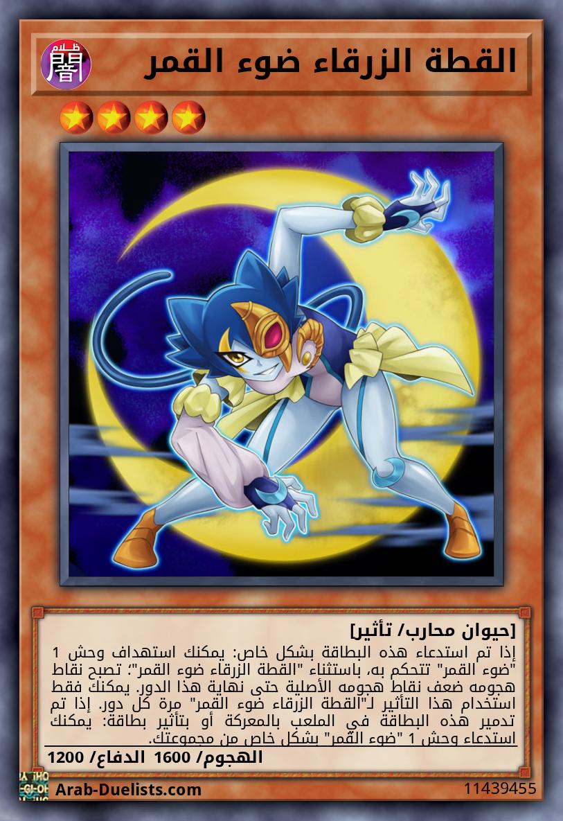 القطة الزرقاء ضوء القمر