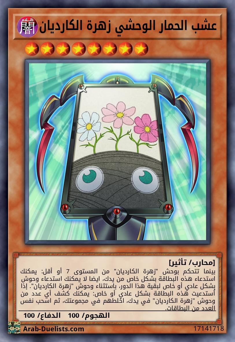 عشب الحمار الوحشي زهرة الكارديان