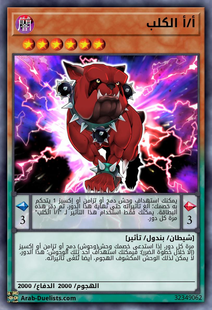 أ/أ الكلب
