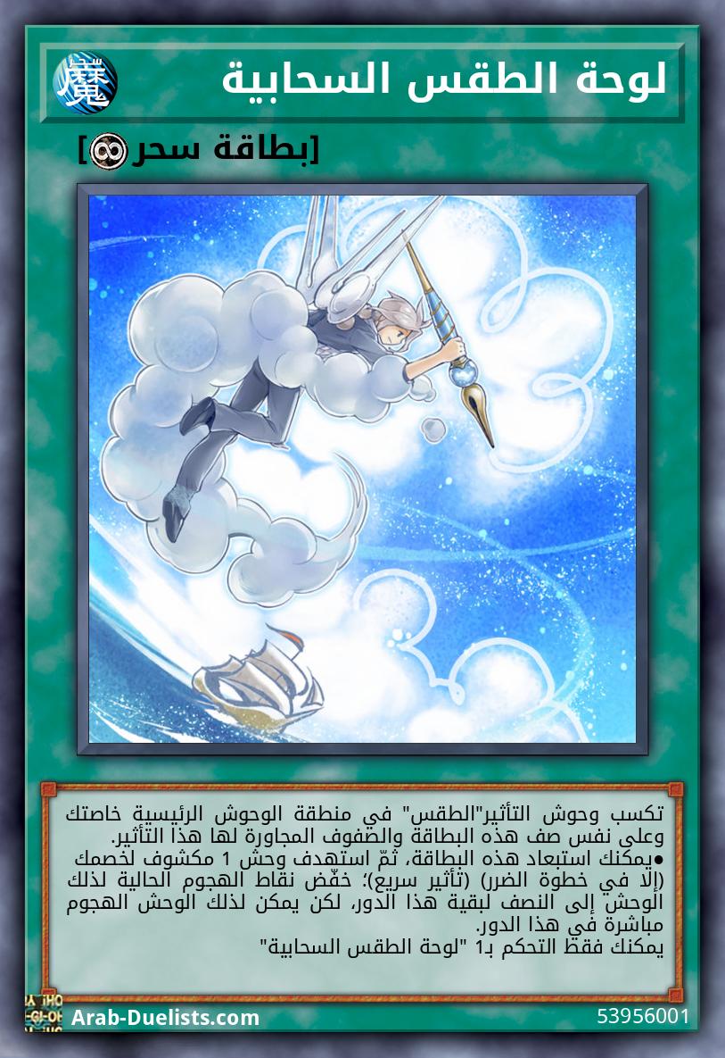 لوحة الطقس السحابية