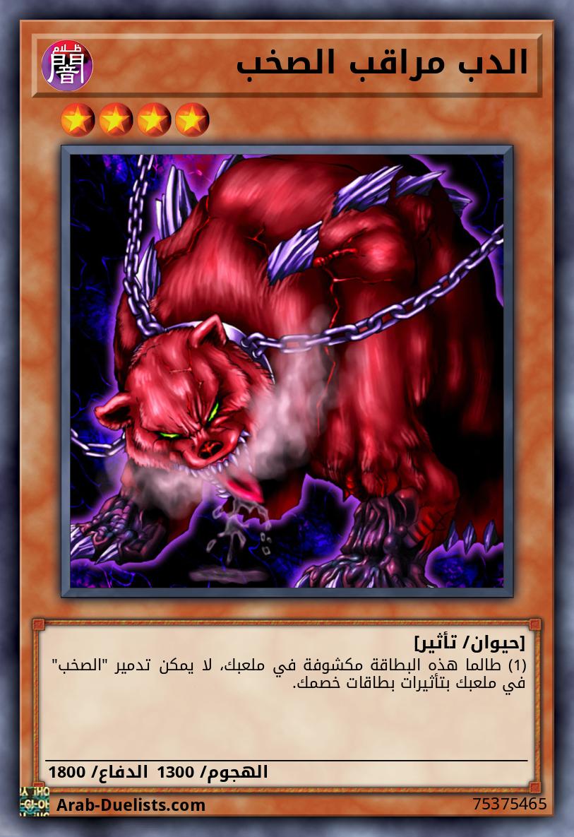 الدب مراقب الصخب
