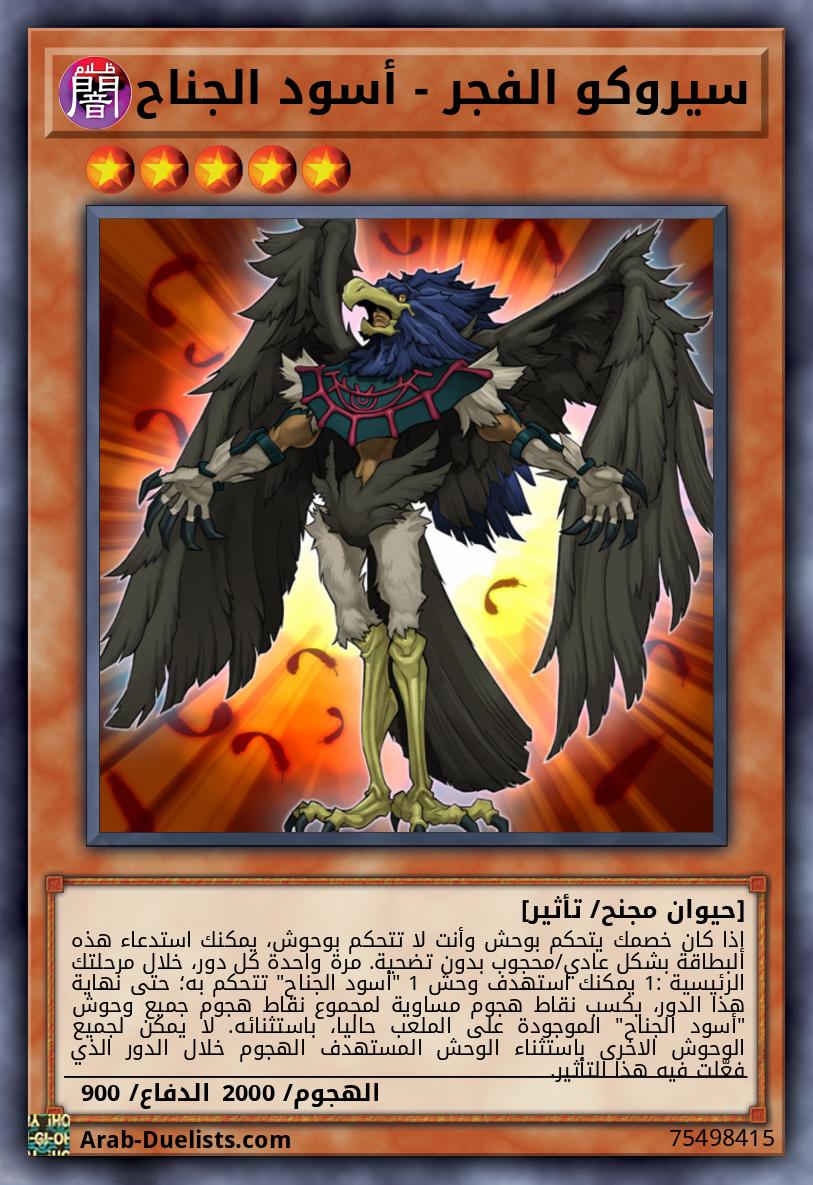 سيروكو الفجر - أسود الجناح